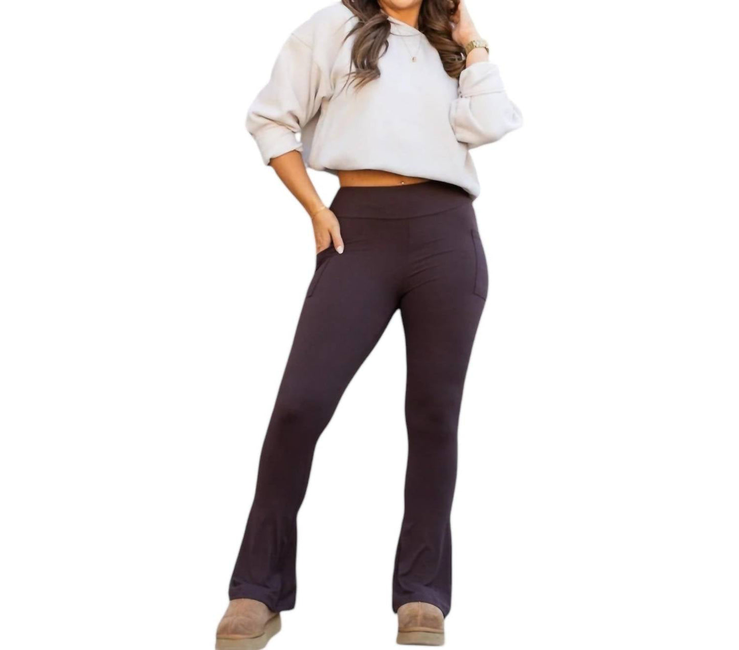 Julia Rose - Brandy Flare Leggings with Pockets