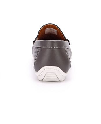 Aston Marc Men's Perforated Classic Driving Shoes Gray Size 8.5 M