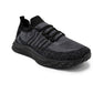 Akademiks Men's Knit Stripe Sneakers Gray Size 8 M