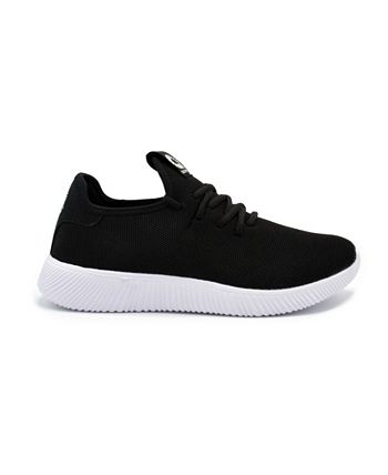 Akademiks Men's Pulse Knit Jogger Sneakers Black Size 11 M