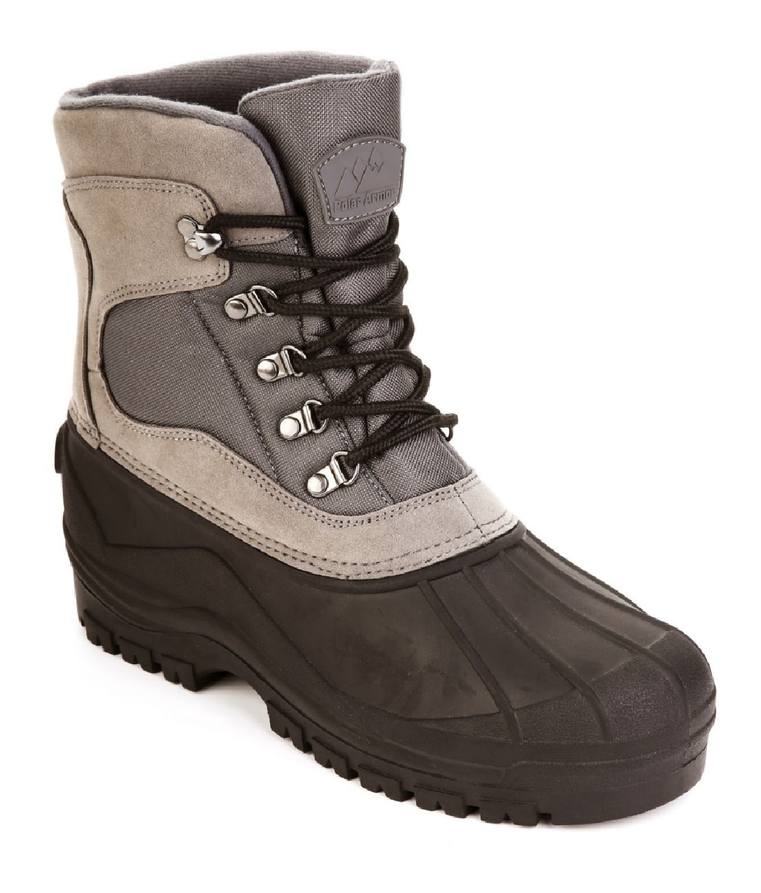 Polar Armor Men's All Weather Suede Snow Boots Gray Size 10 M