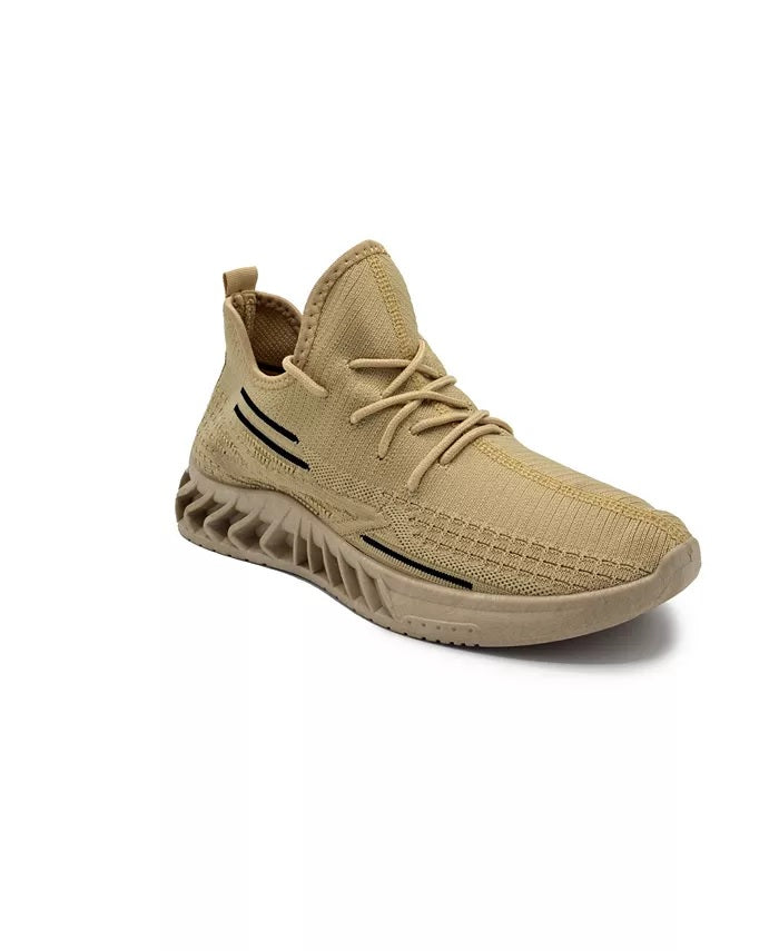 Akademiks Men's Fit Knit Jogger Sneakers Brown Size 12 M