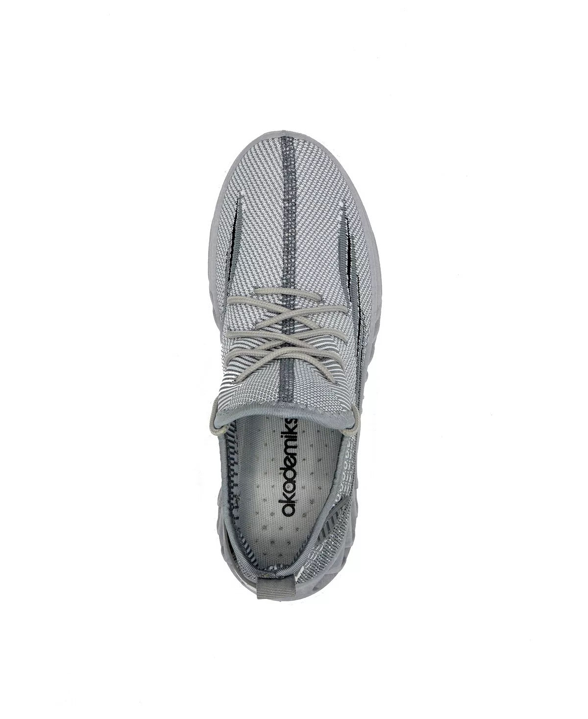 Akademiks Men's Fit Knit Jogger Sneakers Gray Size 10 M