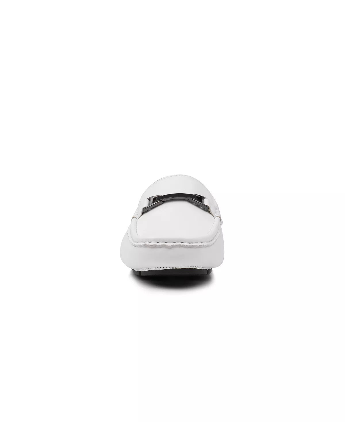 Aston Marc Men's Charter Side Buckle Loafers Men's Shoes White Size 11 M