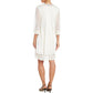 R & M Richards Women's Embellished Lace Sheath Dress & Jacket White Size 10
