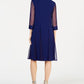 R & M Richards Women's Embellished Dress & Duster Jacket Blue Size 18