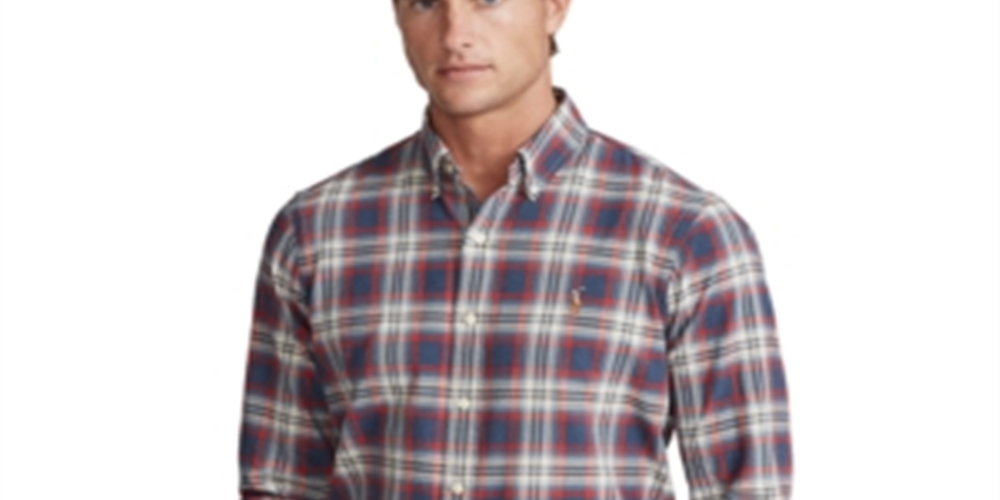 Polo Ralph Lauren Men's Classic Fit Plaid Oxford Shirt Assorted Size Large
