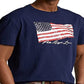 Polo Ralph Lauren Men's Classic Fit American Flag T-Shirt Blue Size Small