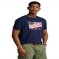 Polo Ralph Lauren Men's Classic Fit American Flag T-Shirt Blue Size XX-Large