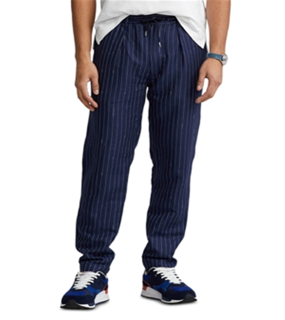 Polo Ralph Lauren Men's Slim Tailored Fit Polo Prepster Pants Blue Size Medium