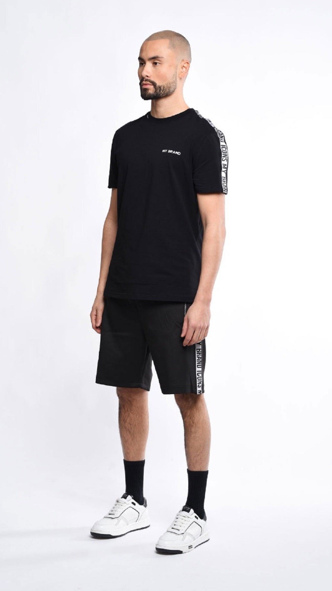 Polo Ralph Lauren Men's Flat Front Pique Shorts In Polo Shirt Black Size Large