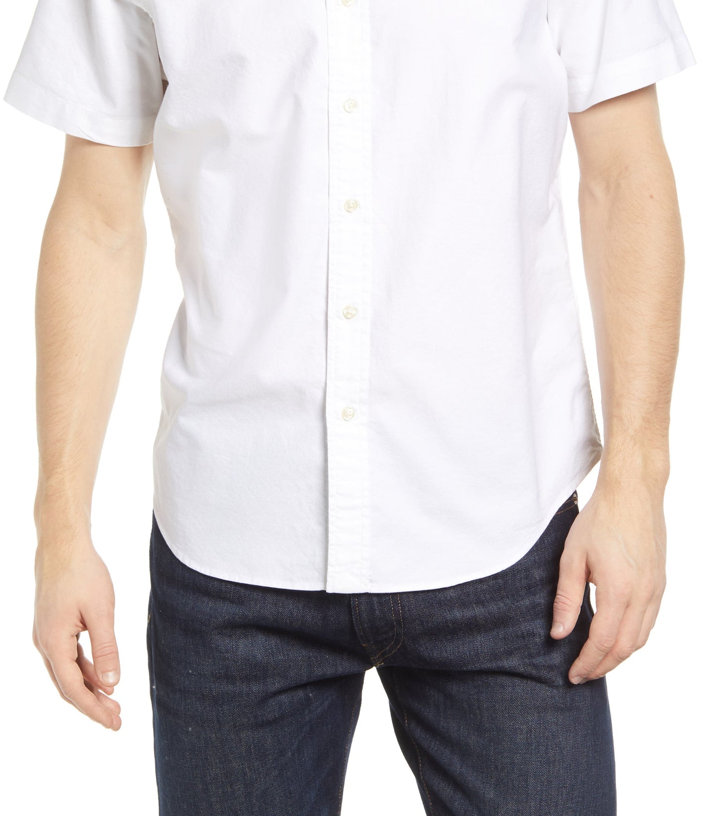 Polo Ralph Lauren Men's Short Sleeve Cotton Button Down Shirt White Size X-Large