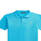 Ralph Lauren Kid's Cotton Mesh Polo Shirt Blue Size Small