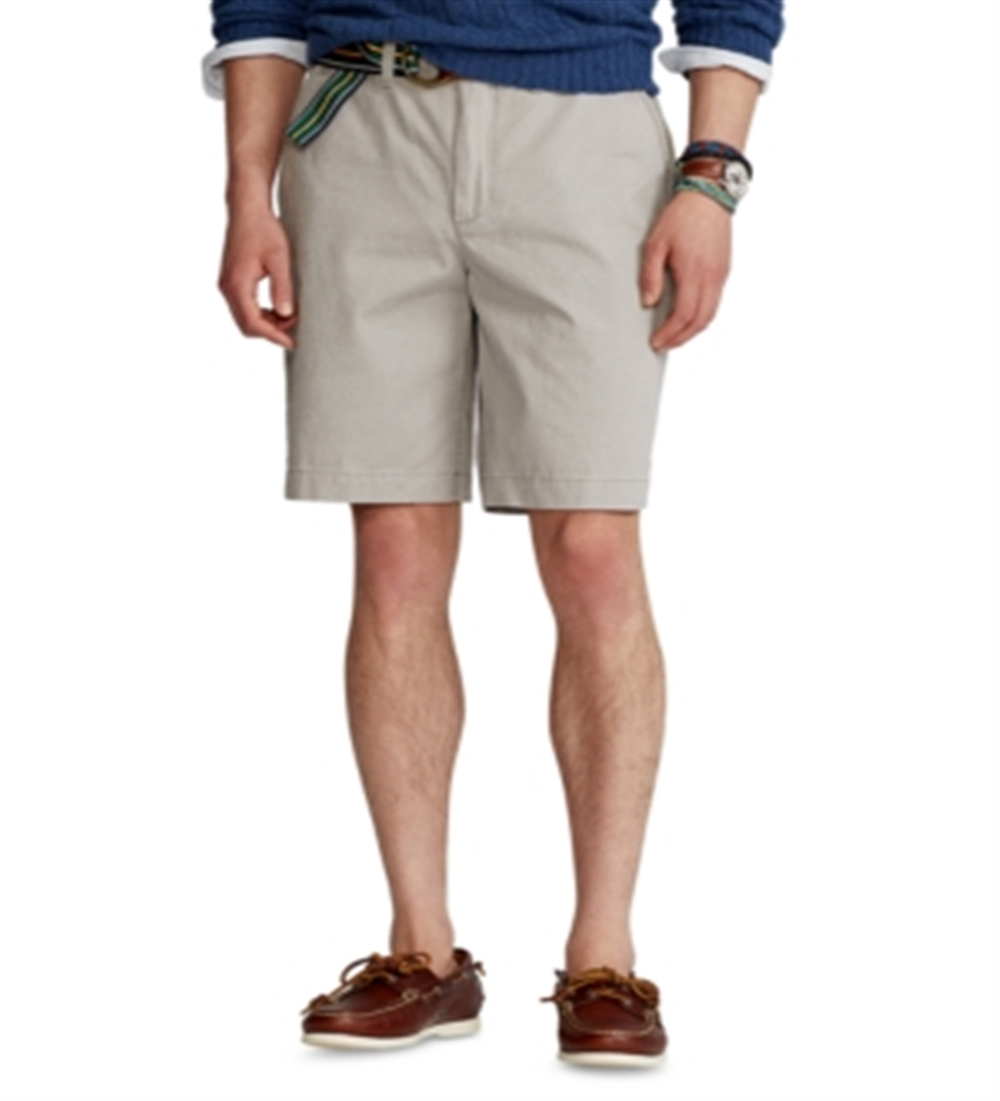 Polo Ralph Lauren Men's 10-Inch Relaxed Fit Chino Shorts Gray Size 30