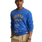 Polo Ralph Lauren लोगो फ़्लीस स्वेटशर्ट नीला साइज़ 2XL