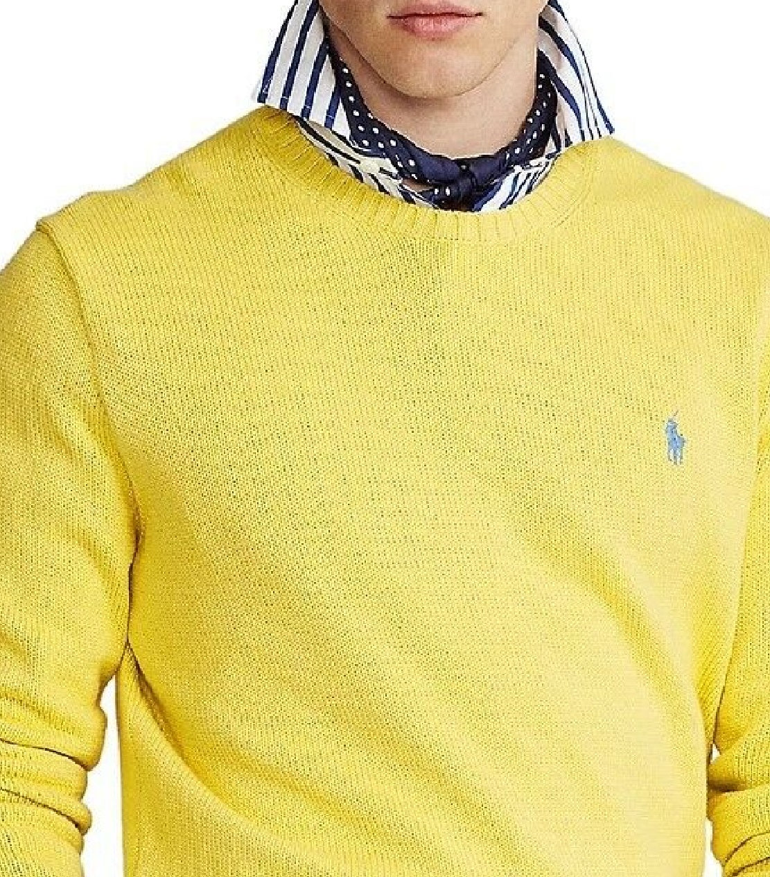 Polo Ralph Lauren Men's Cotton Crewneck Sweater Yellow Size XX-Large