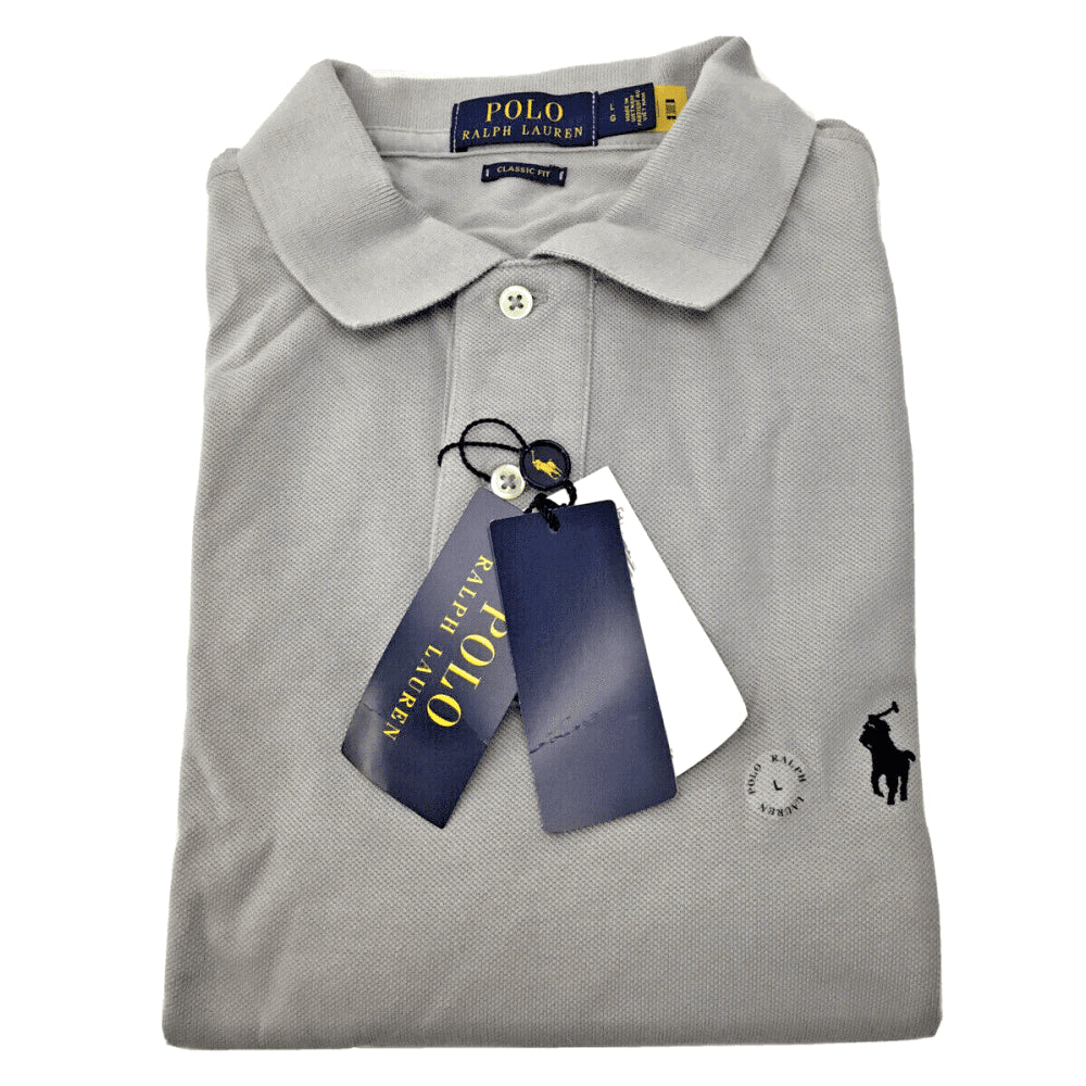 Polo Ralph Lauren Men's Classic Fit Mesh Polo Shirt Gray