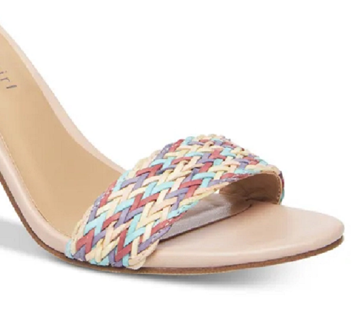 Madden Girl Women's Bella Two Piece Block Heel Sandals Brown Size 10 M
