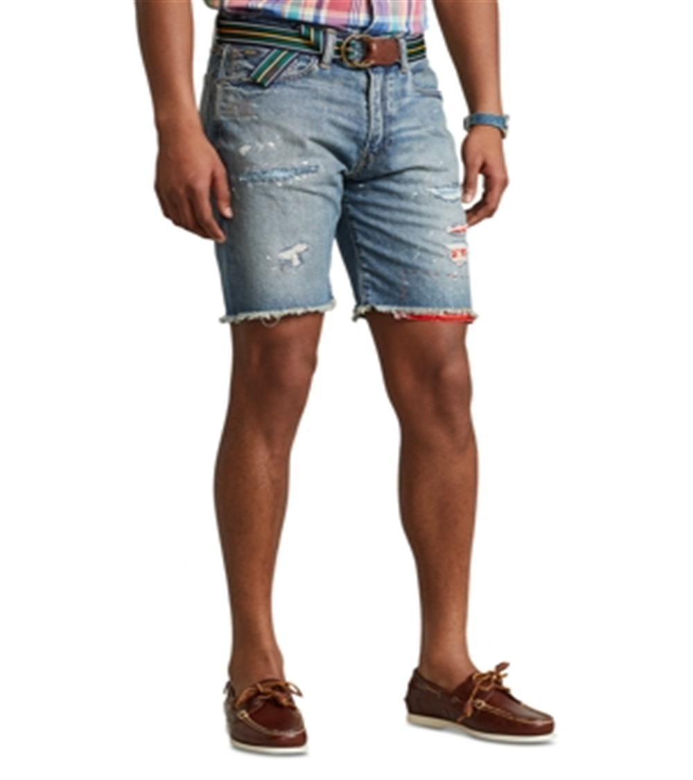 Polo Ralph Lauren Men's Classic Fit Cut Off Denim Shorts Blue Size 36