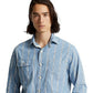 Polo Ralph Lauren Men's Classic Fit Cotton Workshirt Blue Size Large