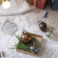 Christmas Ball Ornaments Set of 6 Glass Decorative Hanging Balls