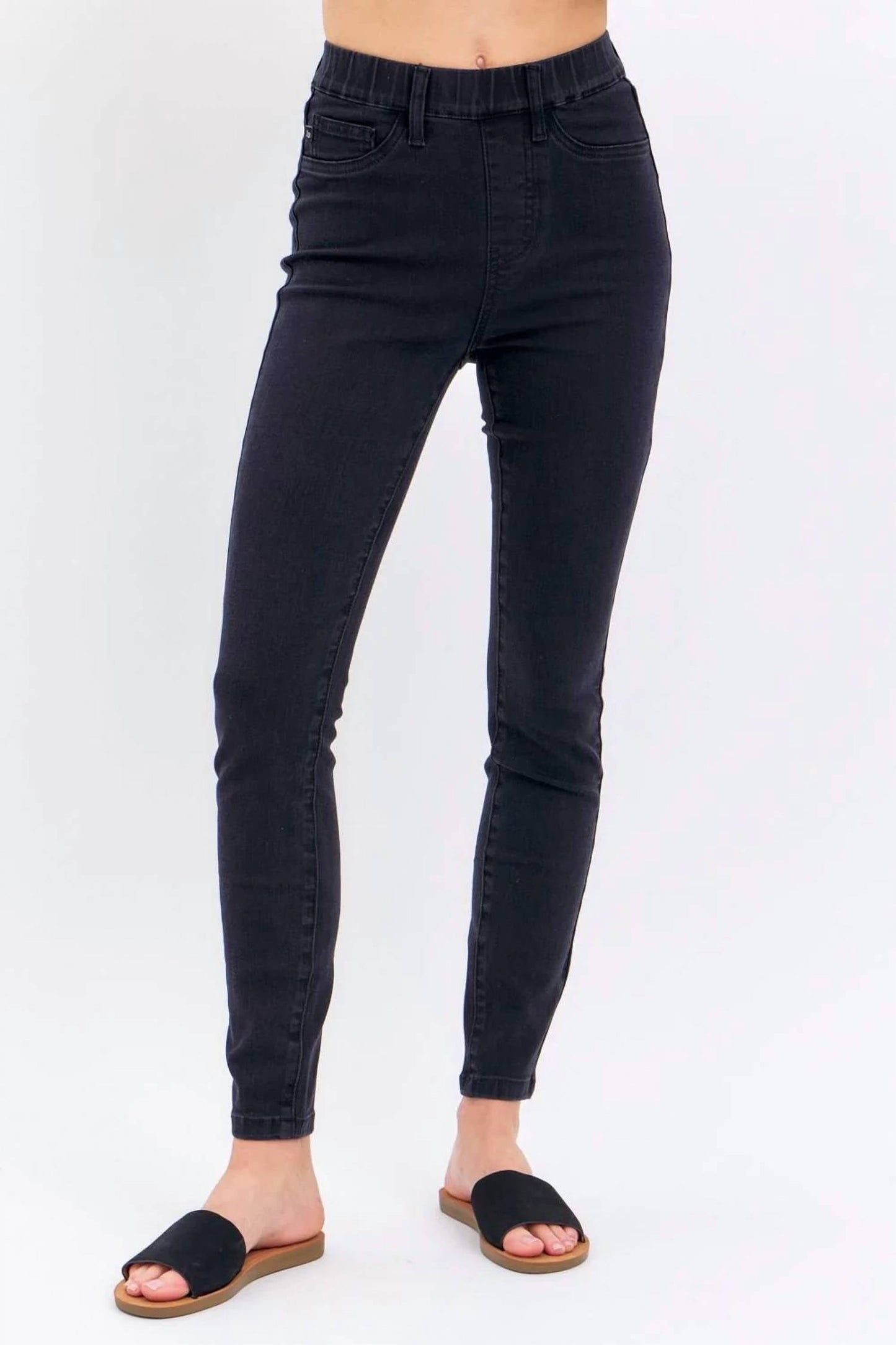 Judy Blue - High Waist Pull On Shield Pockets Skinny Jeans