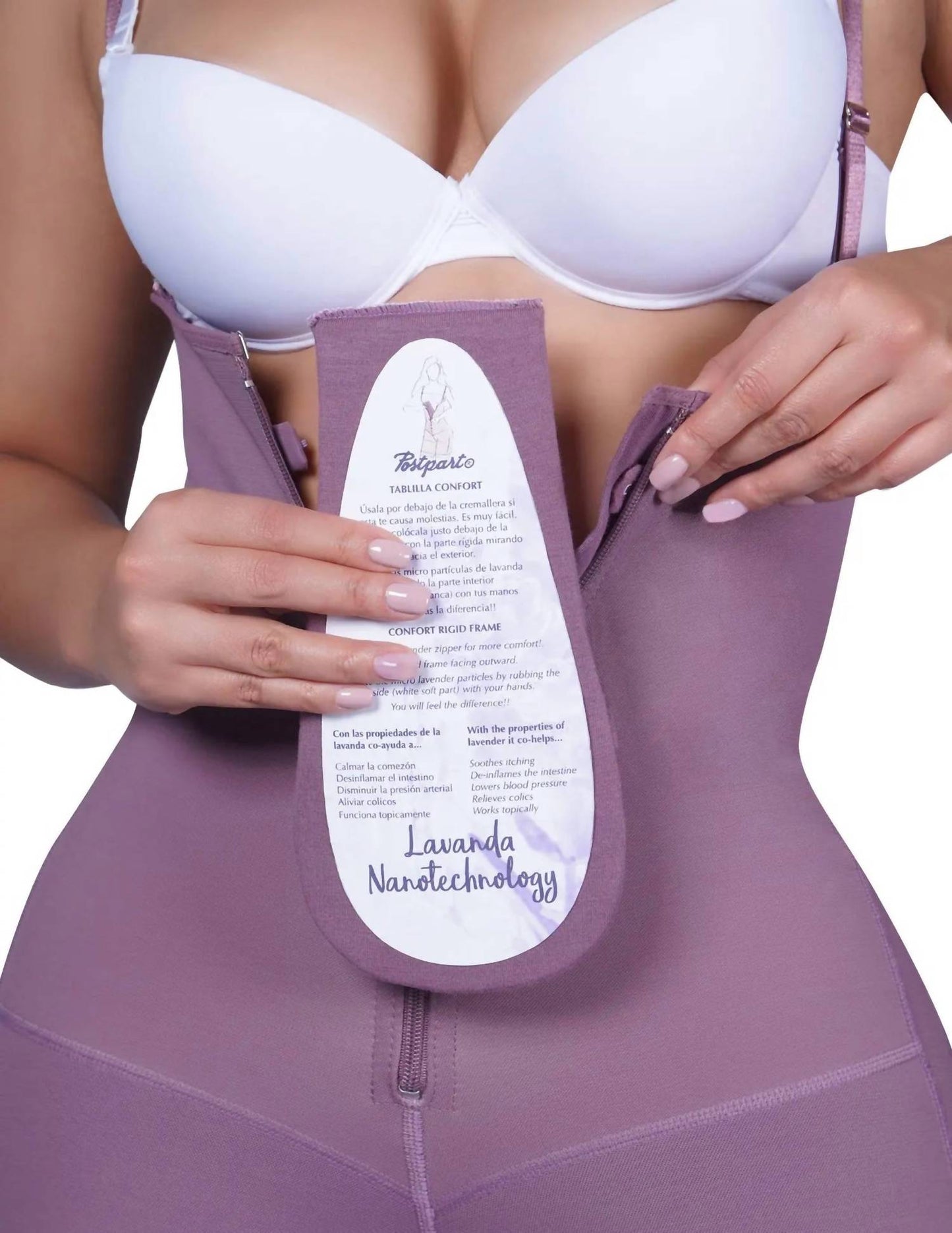 Siluets - Pl1 Postpartum Mid-thigh Full Body Shaper With Abdominal Reinforcement