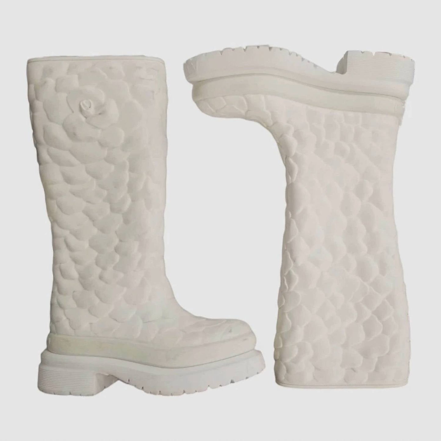 Valentino Garavani - Women's Rubber Rose Edition Atelier Knee Hi Boots