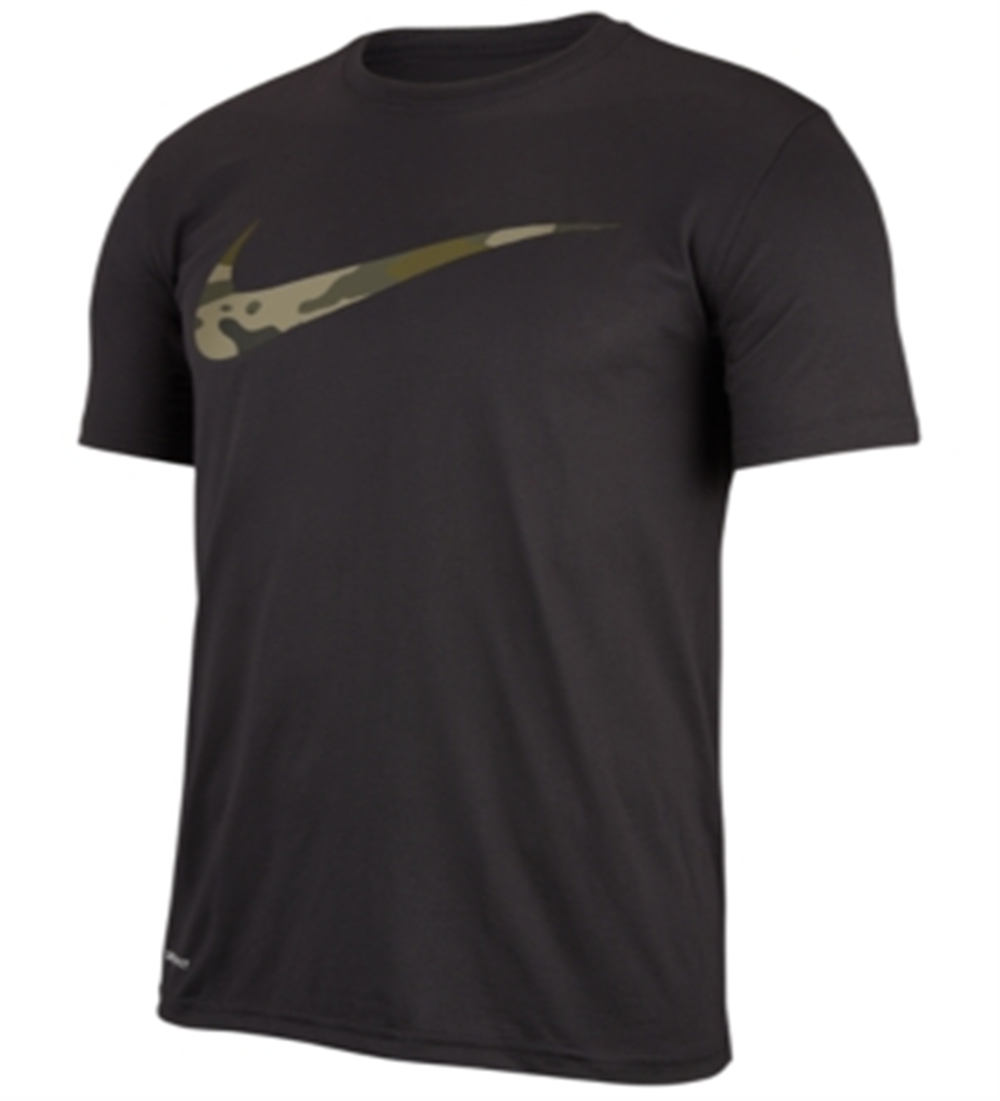 Nike Men's Dry Print Logo Training T-Shirt Black Size X-Large