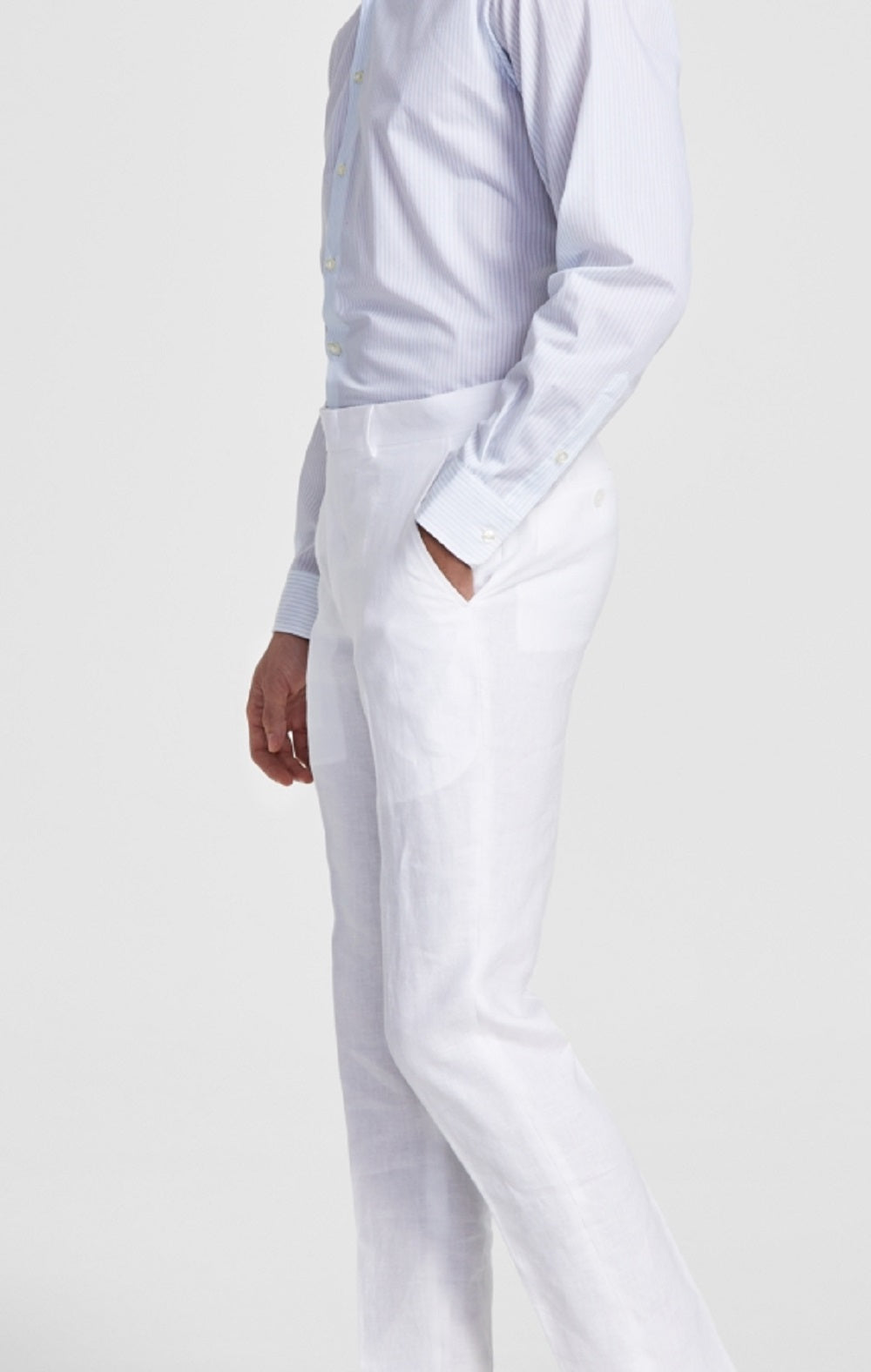 Bar III Men's Slim Fit Linen Suit Pants White Size 29X30