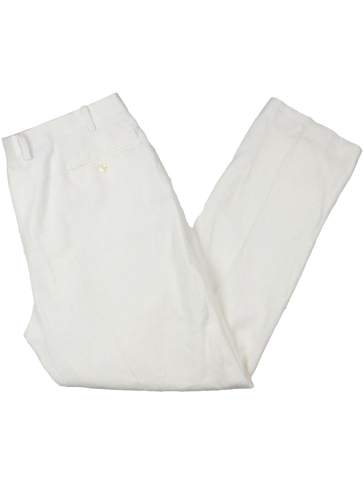 Ralph Lauren Men's Solid Linen Suit Separate Pants White Size 36X29
