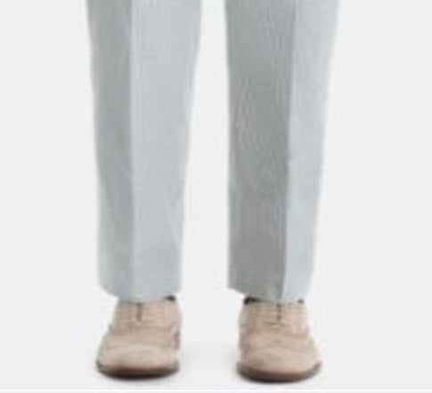 Ralph Lauren Men's UltraFlex Classic Fit Seersucker Cotton Pants Blue Size 33X32