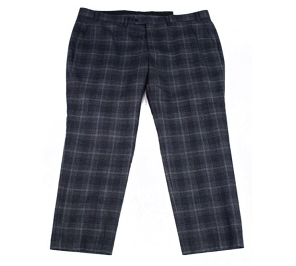 Ralph Lauren Men's Plaid Wool Dress Pants Black Size 38X30