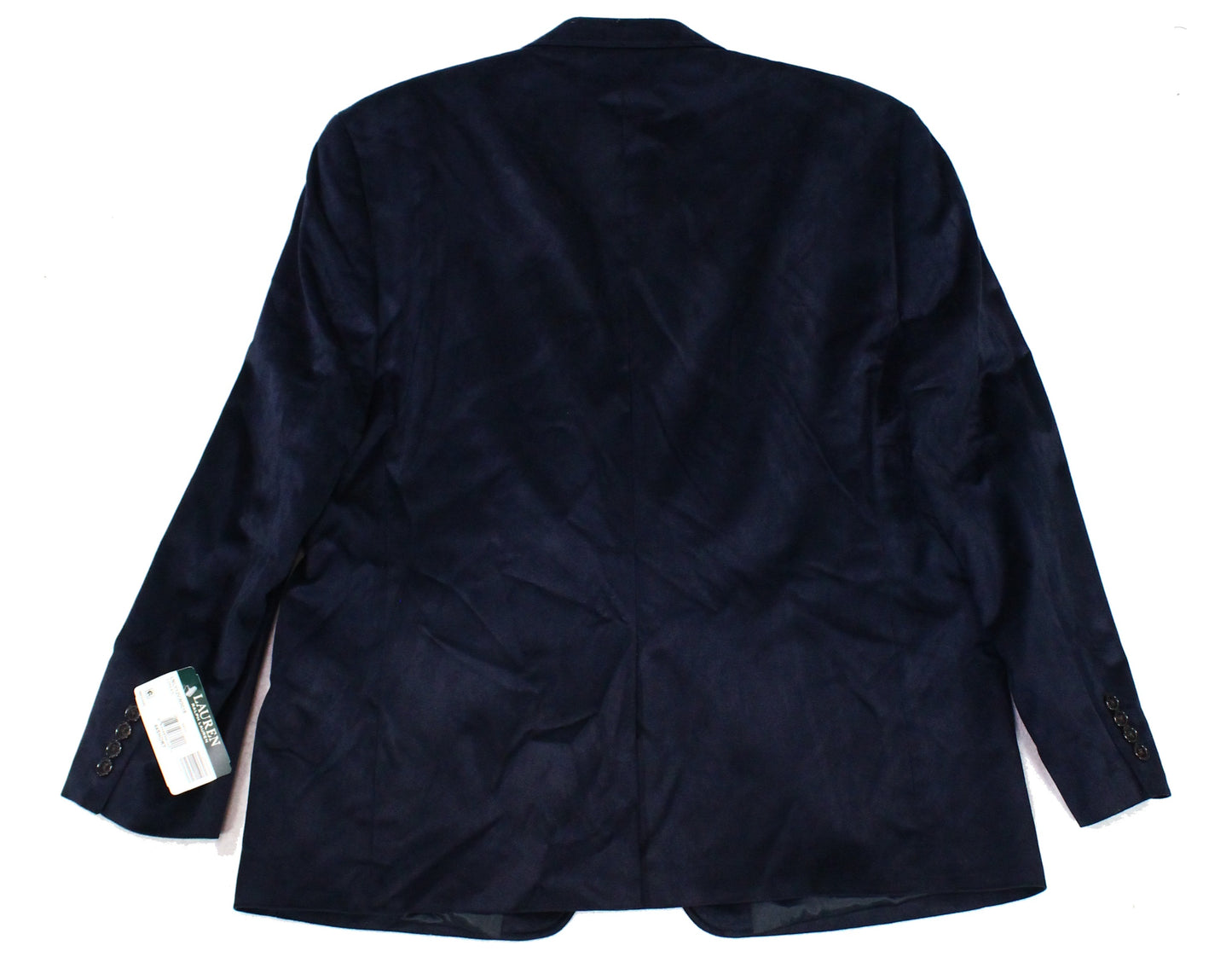 Ralph Lauren Men's Blazer Faux Suede Two Button Blue Size 48