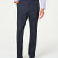 Alfani Men's Stretch Windowpane Plaid Slim Fit Stretch Pants Blue Size 32X32