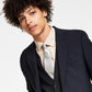 Bar III Men's Slim Fit Wool Suit Jacket Black Size 36