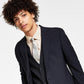 Bar III Men's Slim Fit Wool Suit Jacket Black Size 42