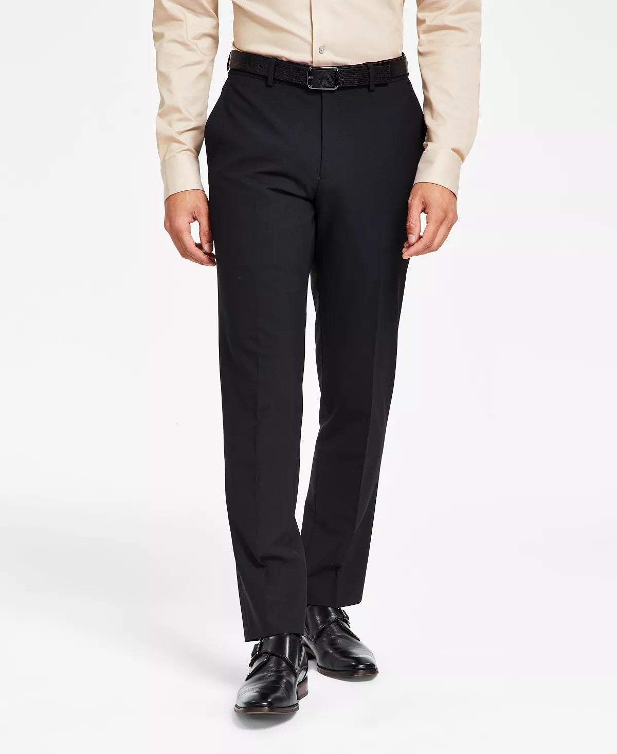 Bar III Men's Slim Fit Wool Suit Pants Black Size 33X32