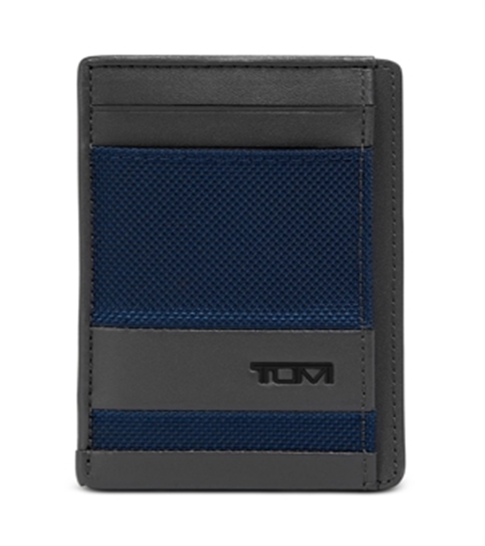 Tumi Men's Money Clip Card Case Blue Size Regular