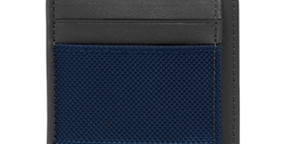 Tumi Men's Money Clip Card Case Blue Size Regular