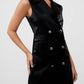 French Connection - Ivar Croc Coated Blazer Dress