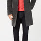 Michael Kors Men's Madison Wool Blend Modern Fit Overcoat Gray Size 36