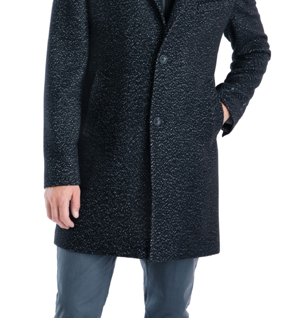 Michael Kors Men's Pike Classic Fit Top Coat Black Size 38