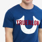 True Religion पुरुषों की लोगो मेनिया टी-शर्ट नीला बड़ा साइज़