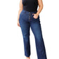 Judy Blue - High Rise Button-Fly Straight Jeans