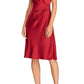 Ralph Lauren Women's Sleeveless V Neck Knee Length Fit Flare Evening Dress Red Size 14