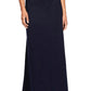 Alex Evenings Women's Brocade Bodice Empire Waist Gown Blue Size 8