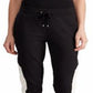Ralph Lauren Women's Terry Track Pants Black Size Petite M