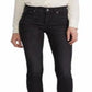 Ralph Lauren Women's Slimming Mid Rise Classic Straight Jeans Black Size 4 Petite