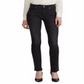 Ralph Lauren Women's Slimming Mid Rise Classic Straight Jeans Black Size 4 Petite